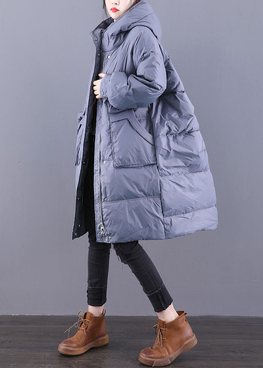  Italian Chocolate Original Design Hooded Oversized Duck Down Puffers Jackets Winter - Down Jackets - DYAVOR® 