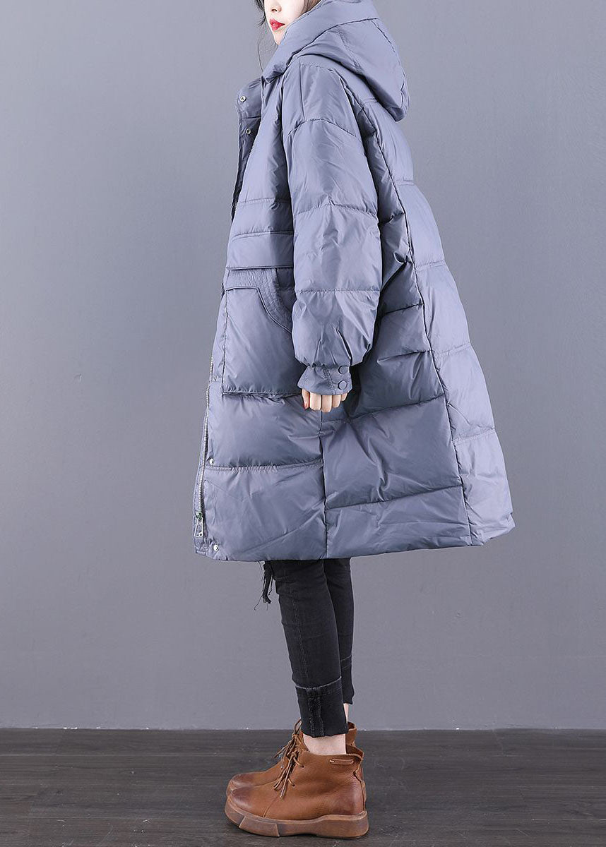  Italian Chocolate Original Design Hooded Oversized Duck Down Puffers Jackets Winter - Down Jackets - DYAVOR® 