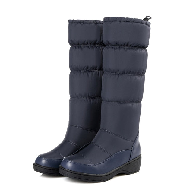  Groovywish Women Mid-calf Orthopedic Snow Boots Windproofing Slip-on Winter Shoes -  - DYAVOR® 