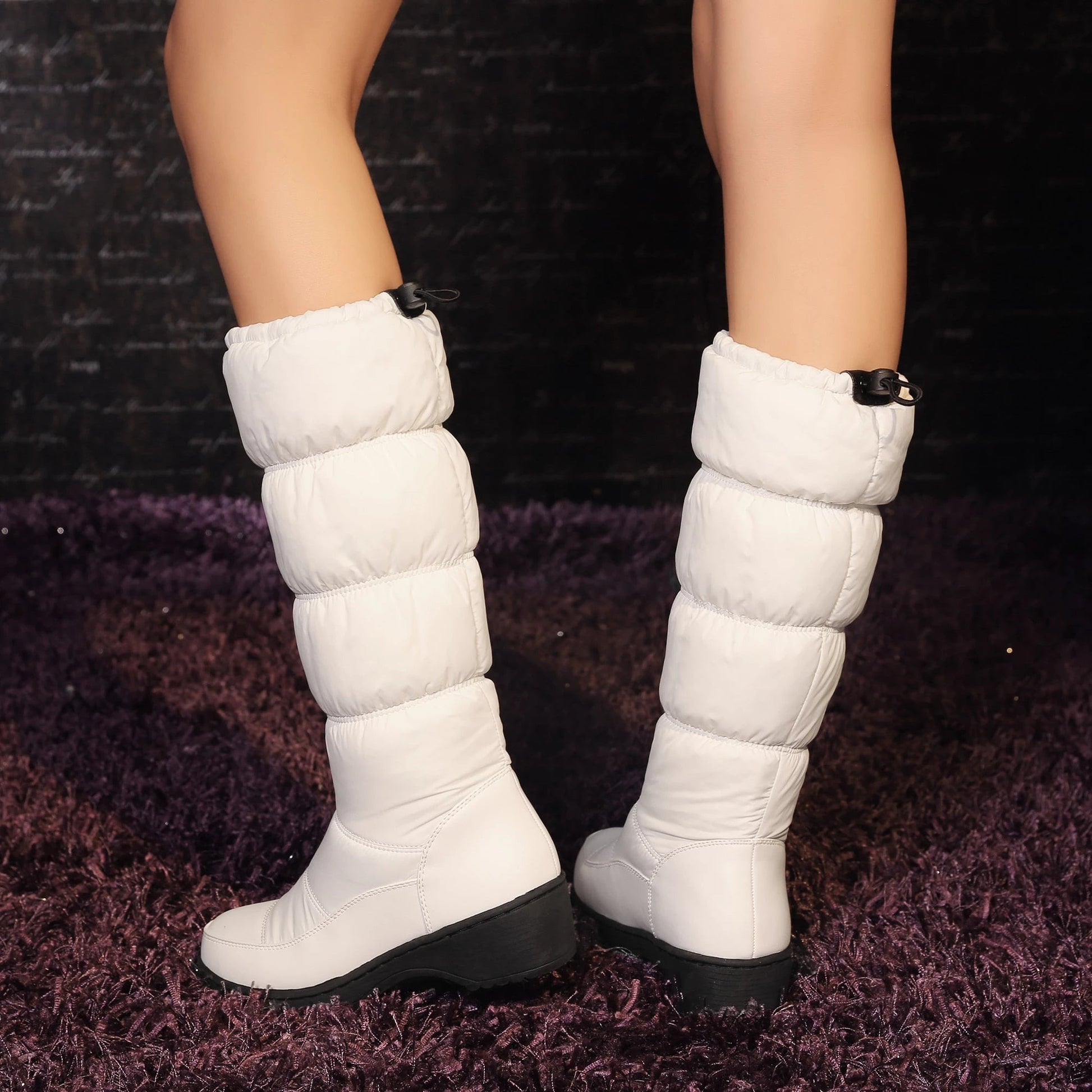  Groovywish Women Mid-calf Orthopedic Snow Boots Windproofing Slip-on Winter Shoes -  - DYAVOR® 