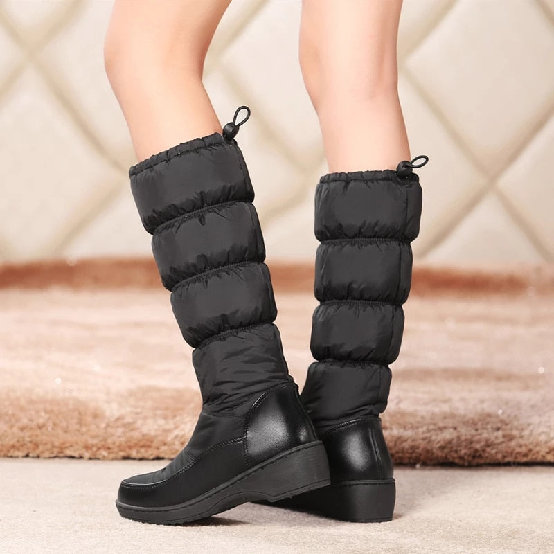  Groovywish Women Mid-calf Orthopedic Snow Boots Windproofing Slip-on Winter Shoes -  - DYAVOR® 