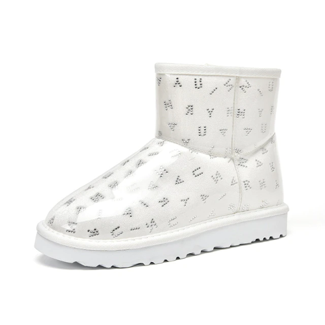  Konnie Women's Ankle-Length Black Snow Booties - Booties - DYAVOR® 