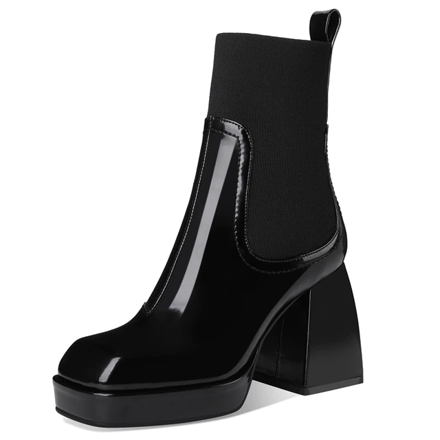  Lucy Women's Genuine Leather Chelsea Boots - Booties - DYAVOR® 