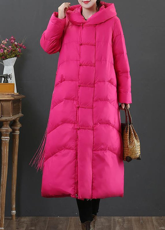  Luxury trendy plus size snow jackets Jackets rose hooded zippered down jacket -  - DYAVOR® 