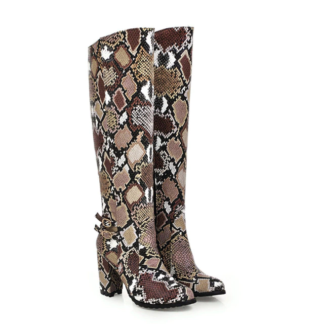  Max Women's Knee High Leather Boots - Boots - DYAVOR® 