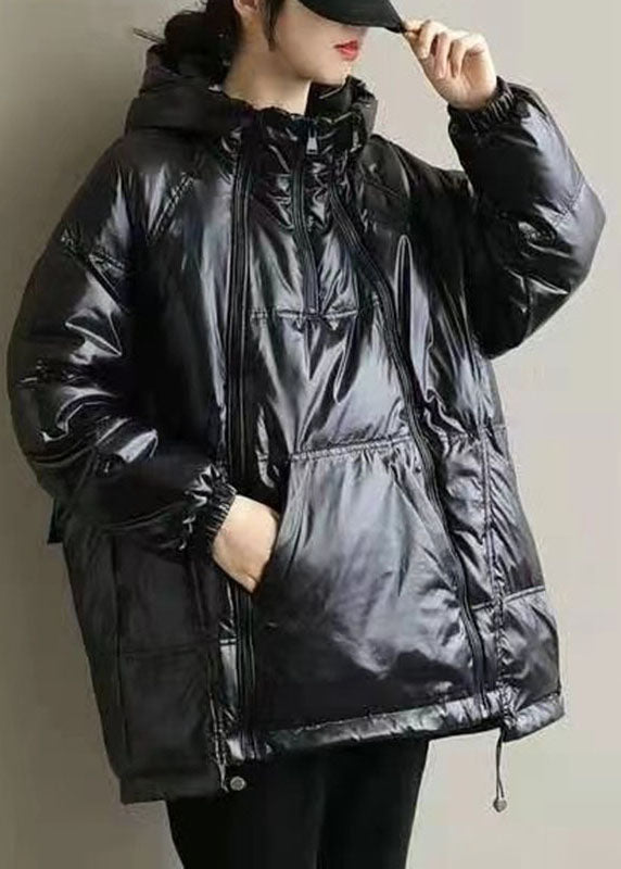  New Khaki hooded zippered Pockets Thick Winter Duck Down Coat - Down Jackets - DYAVOR® 