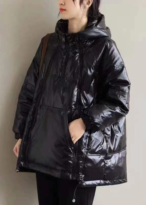  New Khaki hooded zippered Pockets Thick Winter Duck Down Coat - Down Jackets - DYAVOR® 
