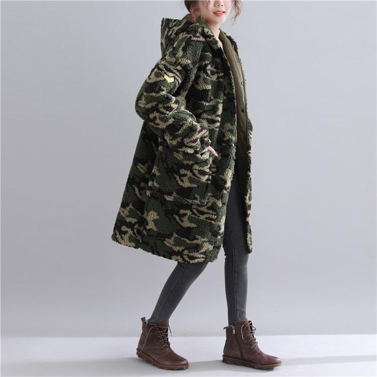 New army green parkas casual hooded jacket Fine pockets outwear -  - DYAVOR® 