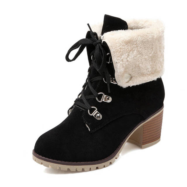  Polar Women's Winter lace Up Ankle Boots - Booties - DYAVOR® 