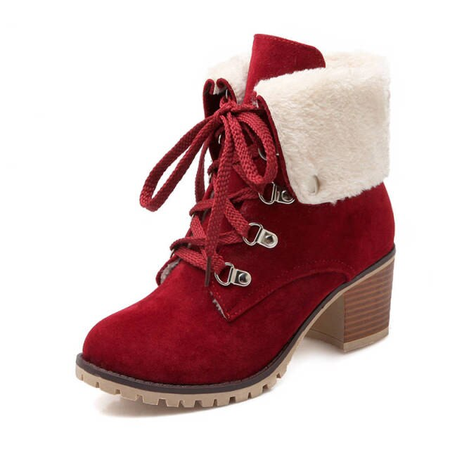  Polar Women's Winter lace Up Ankle Boots - Booties - DYAVOR® 