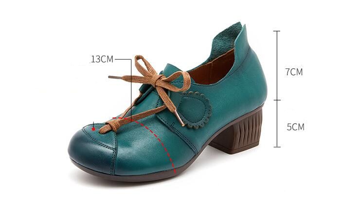  Retro Pumps Leather Comfortable Soft Handmade Women's Casual Shoes GCSZXC17 - Casual Shoes - DYAVOR® 