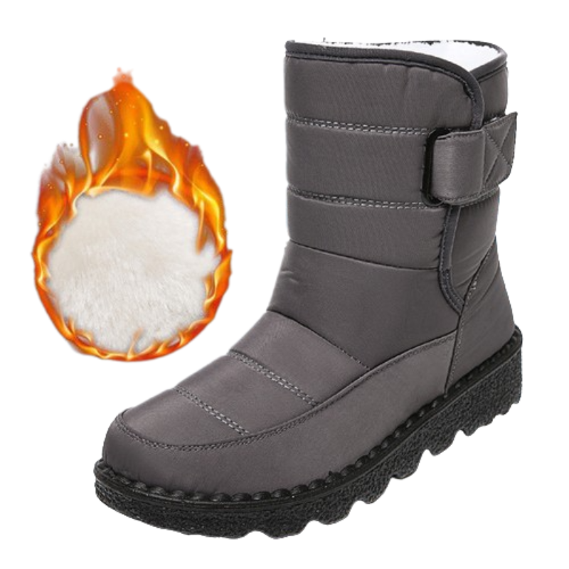  GRW Orthopedic Boots For Women Waterproof Comfortable Fur Lined Ankle Winter Snow Boots - Orthopedic Shoes - DYAVOR® 