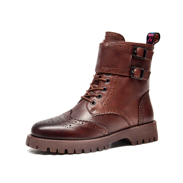  Rocosa Women's High Quality Side Buckle Leather Boots - Boots - DYAVOR® 