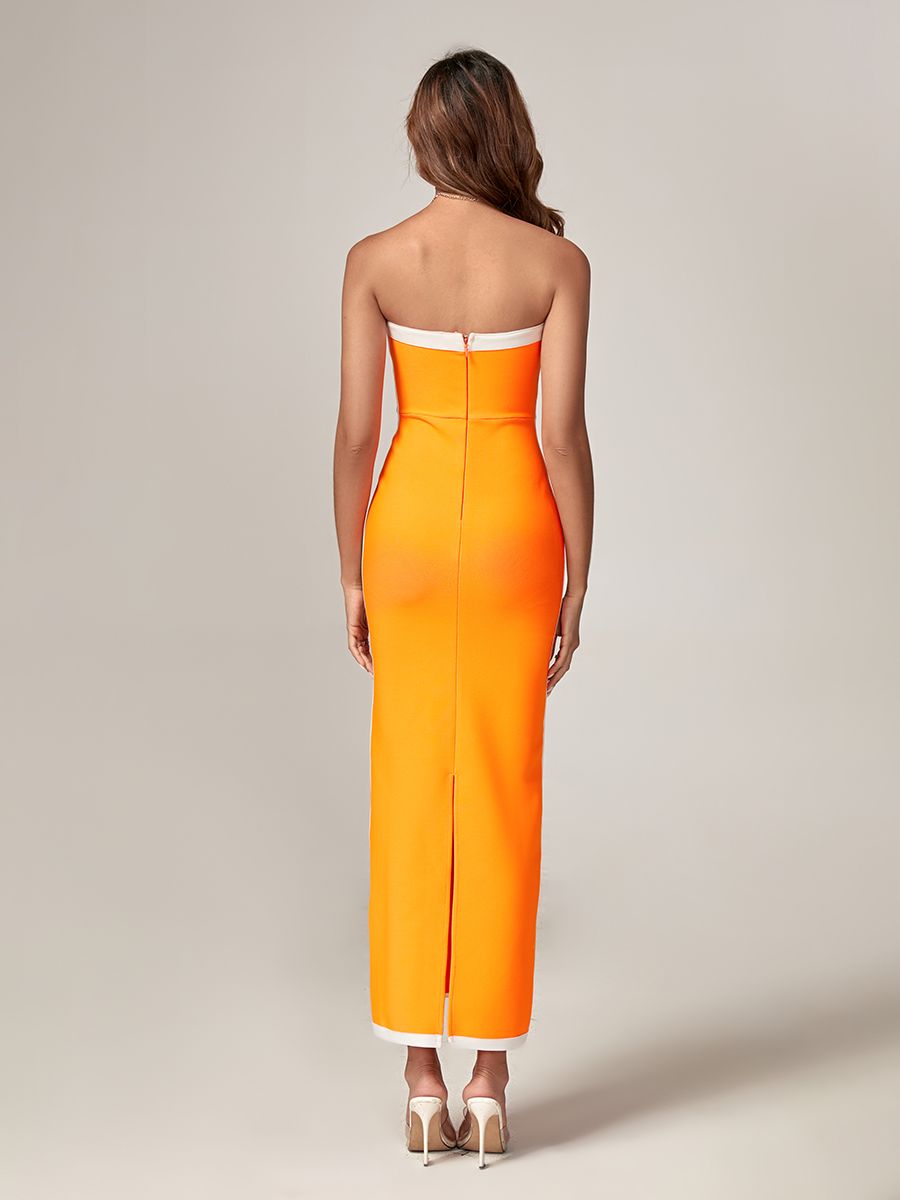 Strapless Bodycon Maxi Dress