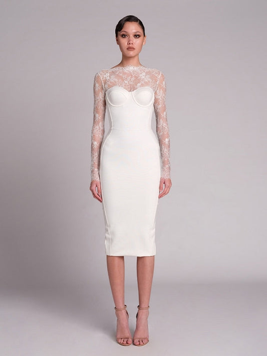  Backless Chic White Dress - Dresses - DYAVOR® 