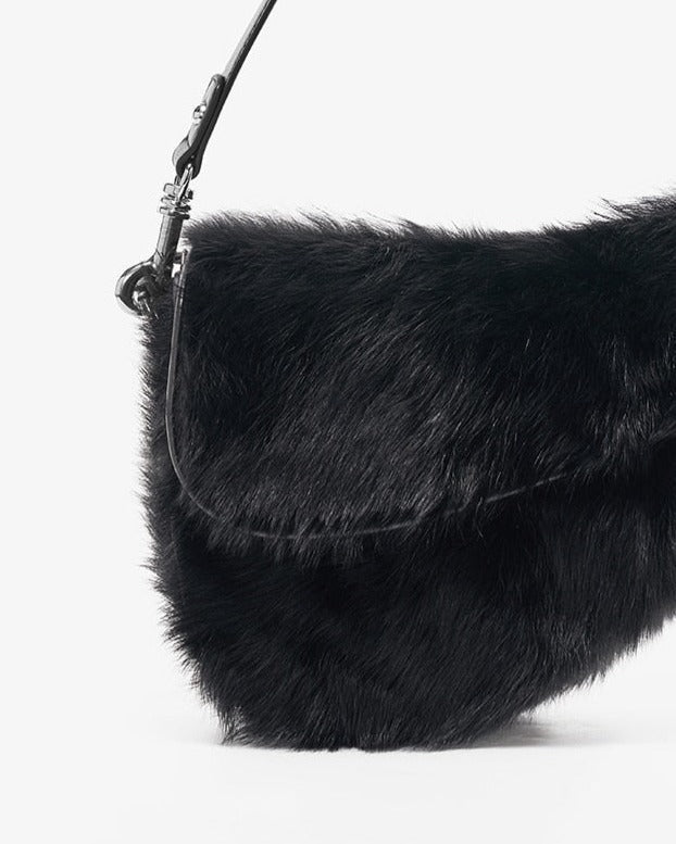  Shearling Women's Shoulder Purse - Hand Bag - DYAVOR® 