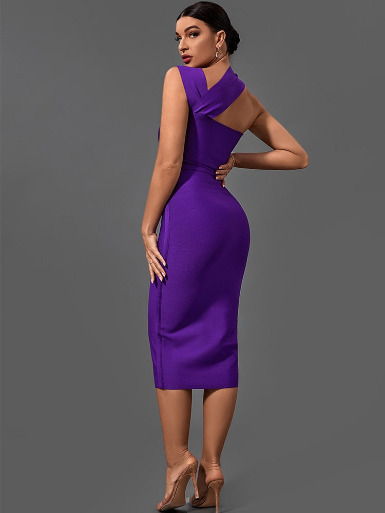  Adorable Purple Cut Out Bodycon Dress - Dresses - DYAVOR® 