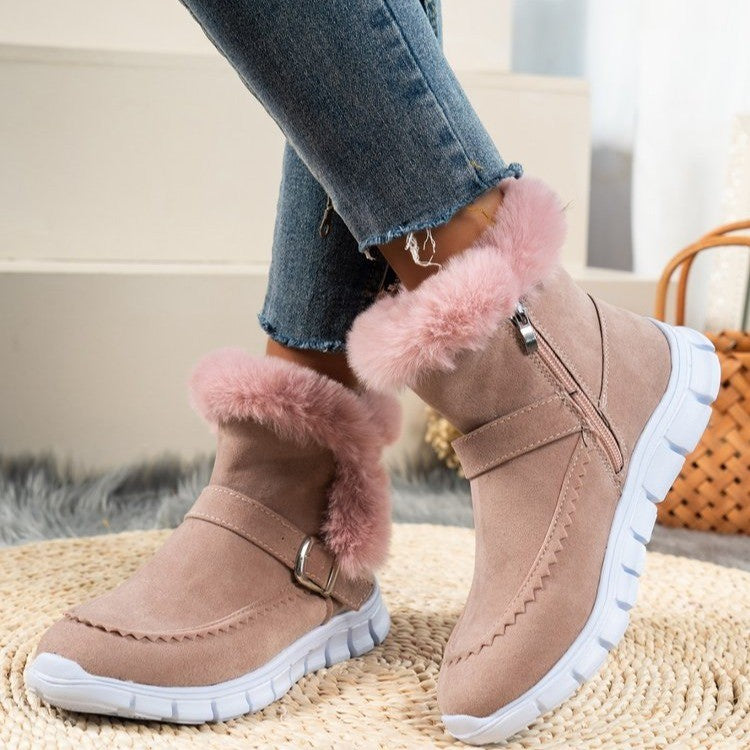  GRW Orthopedic Women Boots Winter Fur Lining Extra Comfortable Warm Fashion Snow Boots - Shoes - DYAVOR® 