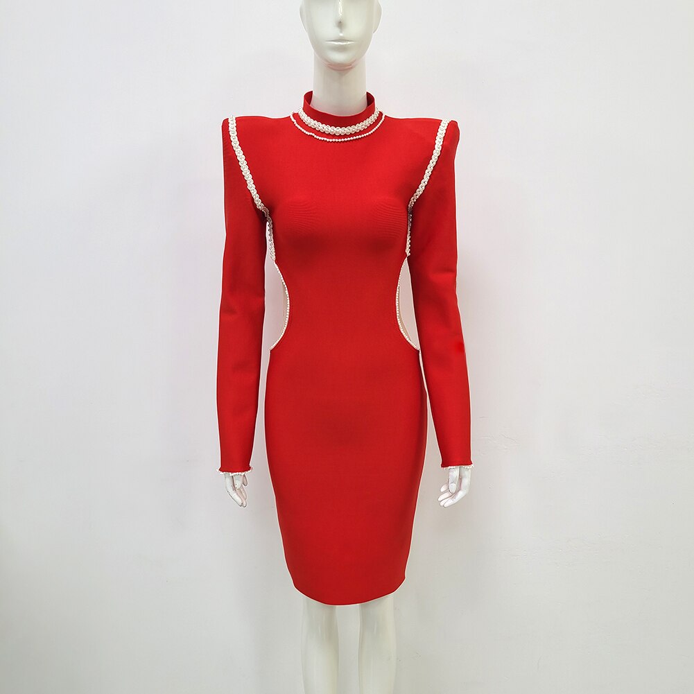 Red High Street Performance Party Dress