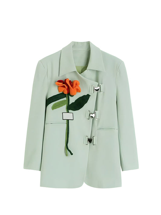  The Tulip Long Sleeve Blazer - 0 - DYAVOR® 