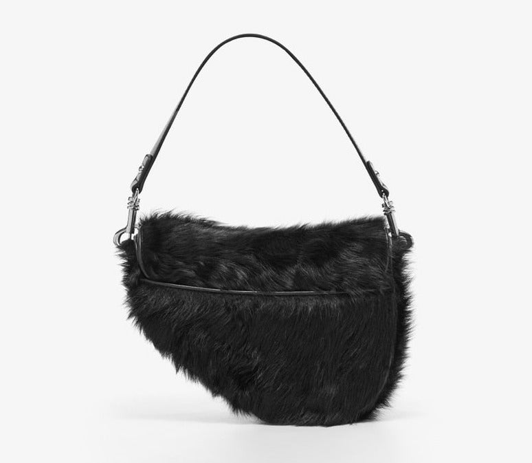  Shearling Women's Shoulder Purse - Hand Bag - DYAVOR® 