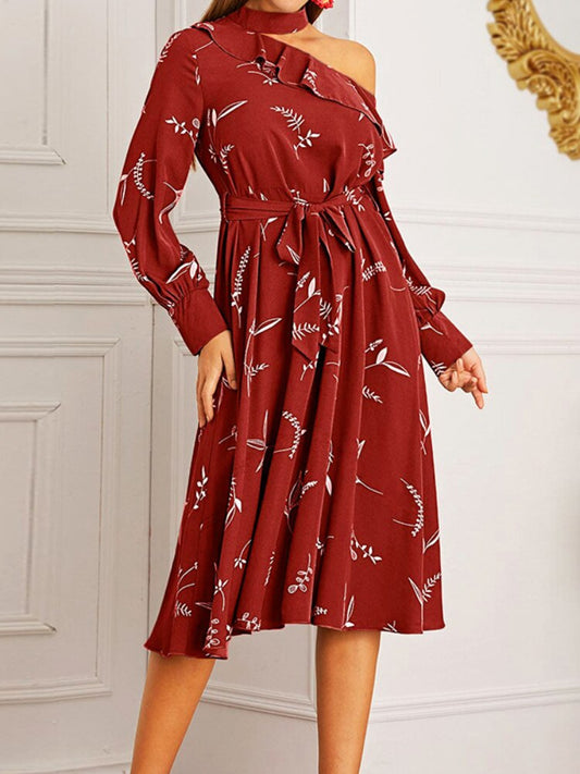  New Long Sleeve Dress Small Fragrance Chiffon Skirt Fashion Holiday Style Long Dress Women Dress Streetwear Dresses Sexy Dress -  - DYAVOR® 