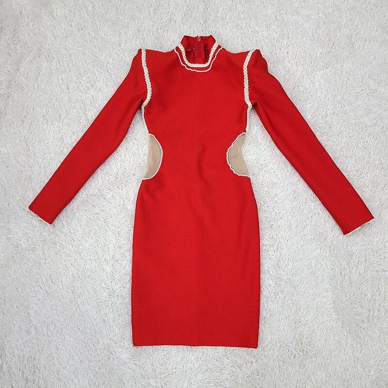 Red High Street Performance Party Dress