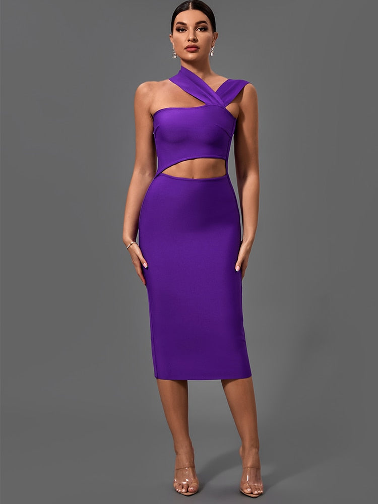  Adorable Purple Cut Out Bodycon Dress - Dresses - DYAVOR® 