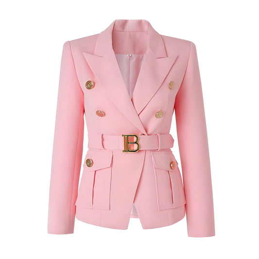  The Bey Long Sleeve Belted Blazer - Multiple Colors - 0 - DYAVOR® 