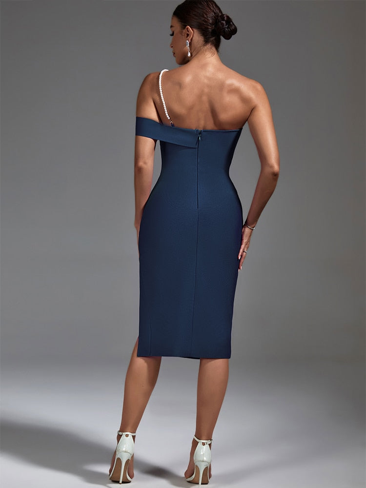  Chic Midi Blue Bandage Dress - Dresses - DYAVOR® 