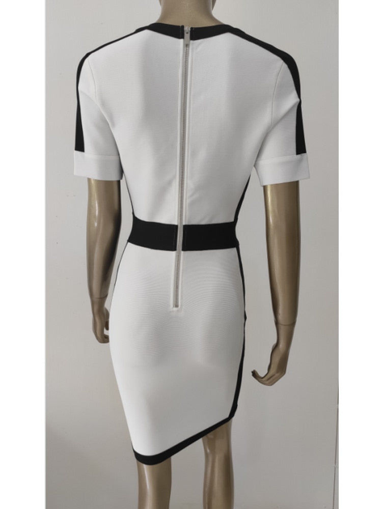  Short Sleeve Bandage Dress - Dresses - DYAVOR® 