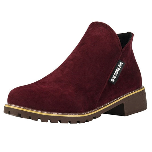  GRW Orthopedic Women Ankle Boots Suede Warm Zipper NonSkid Fashion Designed -  - DYAVOR® 