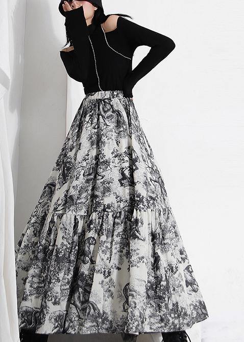  Simple Print Patchwork Summer Chiffon Skirts - Skirts - DYAVOR® 