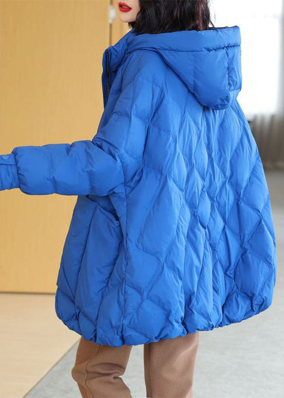  Style Blue Hooded Oversized Duck Down Puffer Jacket Winter - Down Jackets - DYAVOR® 