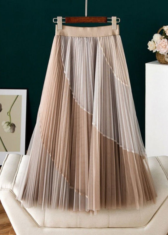  Vintage Purple Casual Print Pleated Fall Skirts - Skirts - DYAVOR® 