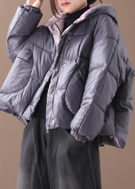 Warm gray Parkas plus size warm winter hooded thick coat -  - DYAVOR® 