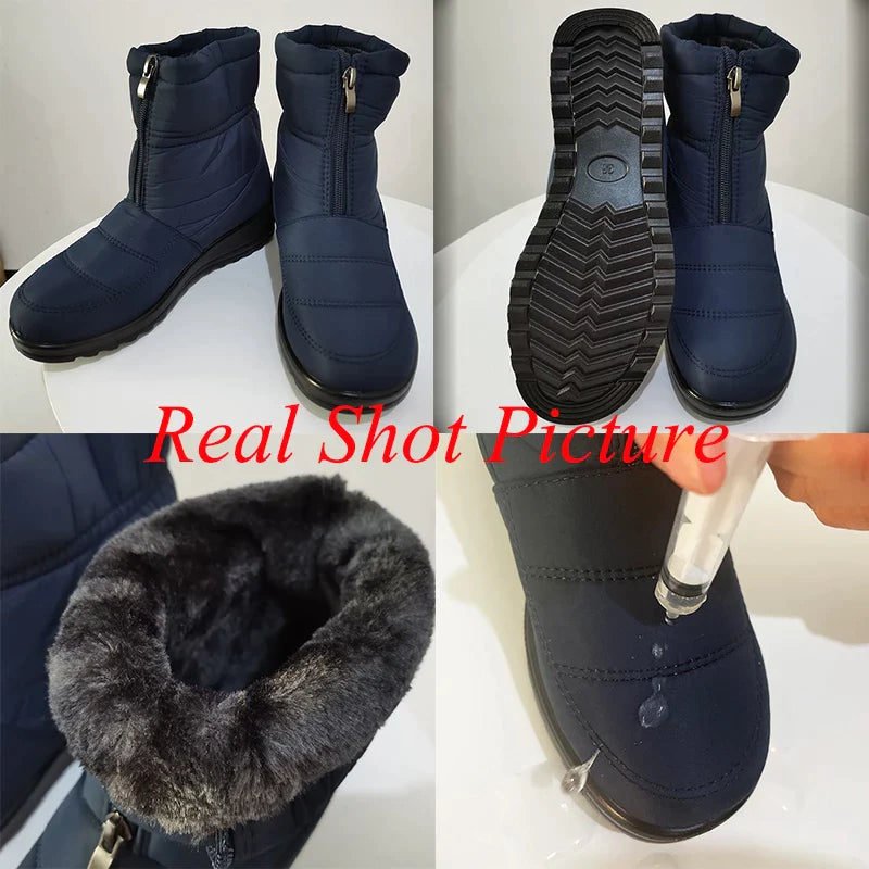  Groovywish Women Orthopedic Boots Plush Ankle Booties -  - DYAVOR® 