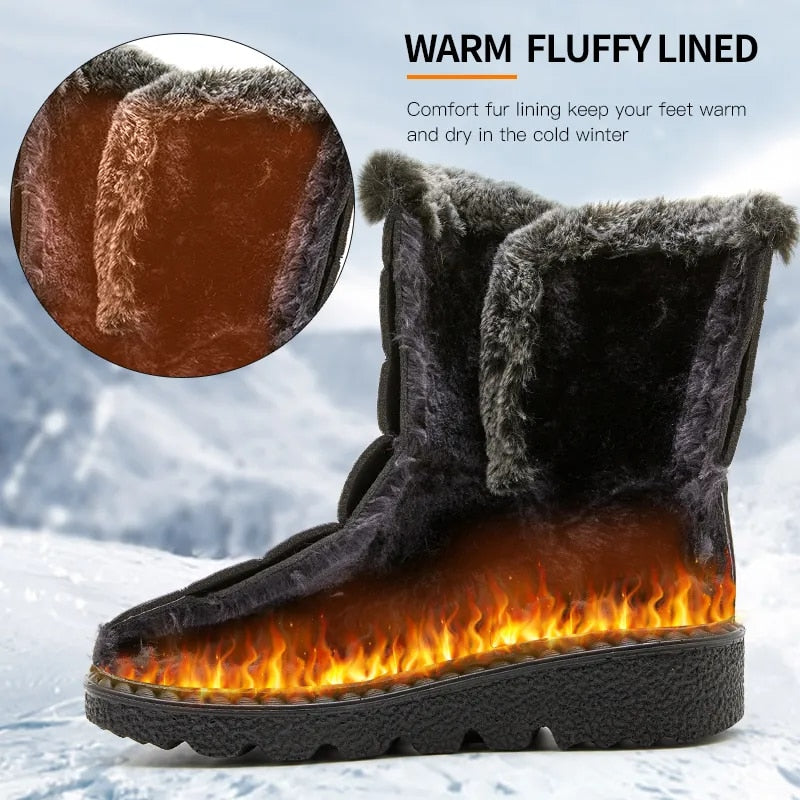  GRW Orthopedic Women Boots Arch Support Warm Waterproof High Top Boots -  - DYAVOR® 