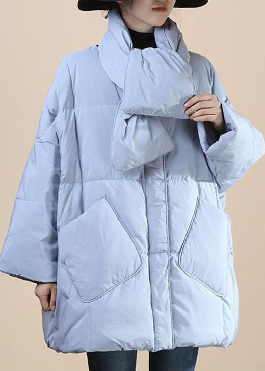  Women Baby blue fashion Thick Pockets Winter Duck Down Winter Coats - Down Jackets - DYAVOR® 