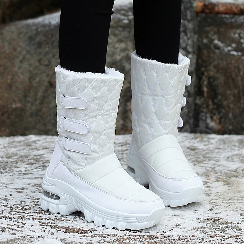  Groovywish Women Orthopedic Boots Nonslip Midcalf Snow Shoes -  - DYAVOR® 