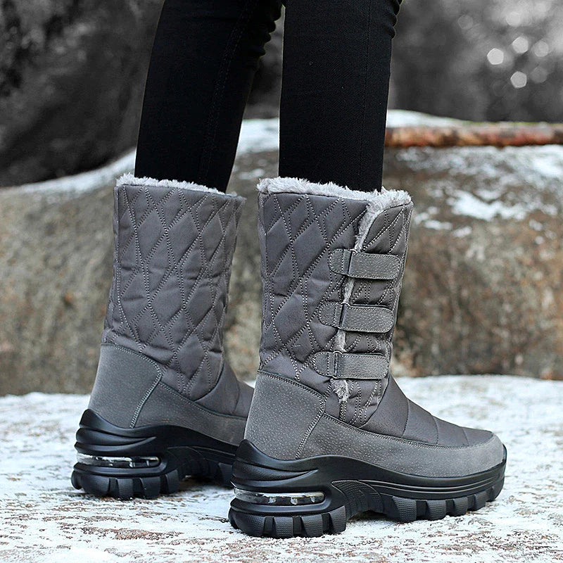  Groovywish Women Orthopedic Boots Nonslip Midcalf Snow Shoes -  - DYAVOR® 