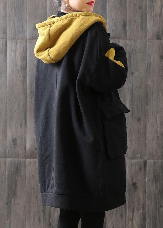  Women chocolate Plus Size trench coat Tutorials hooded zippered coats -  - DYAVOR® 