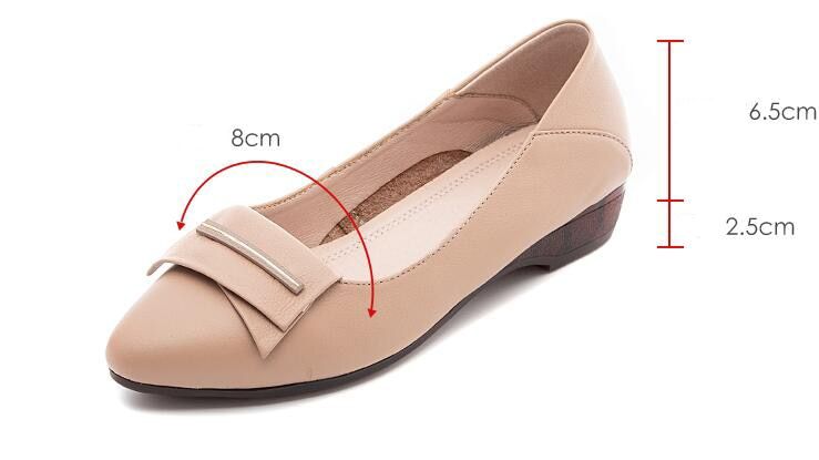  Women's Casual Shoes GCSZXC09 Flats Pointed Toe Leather Boat - Casual Shoes - DYAVOR® 