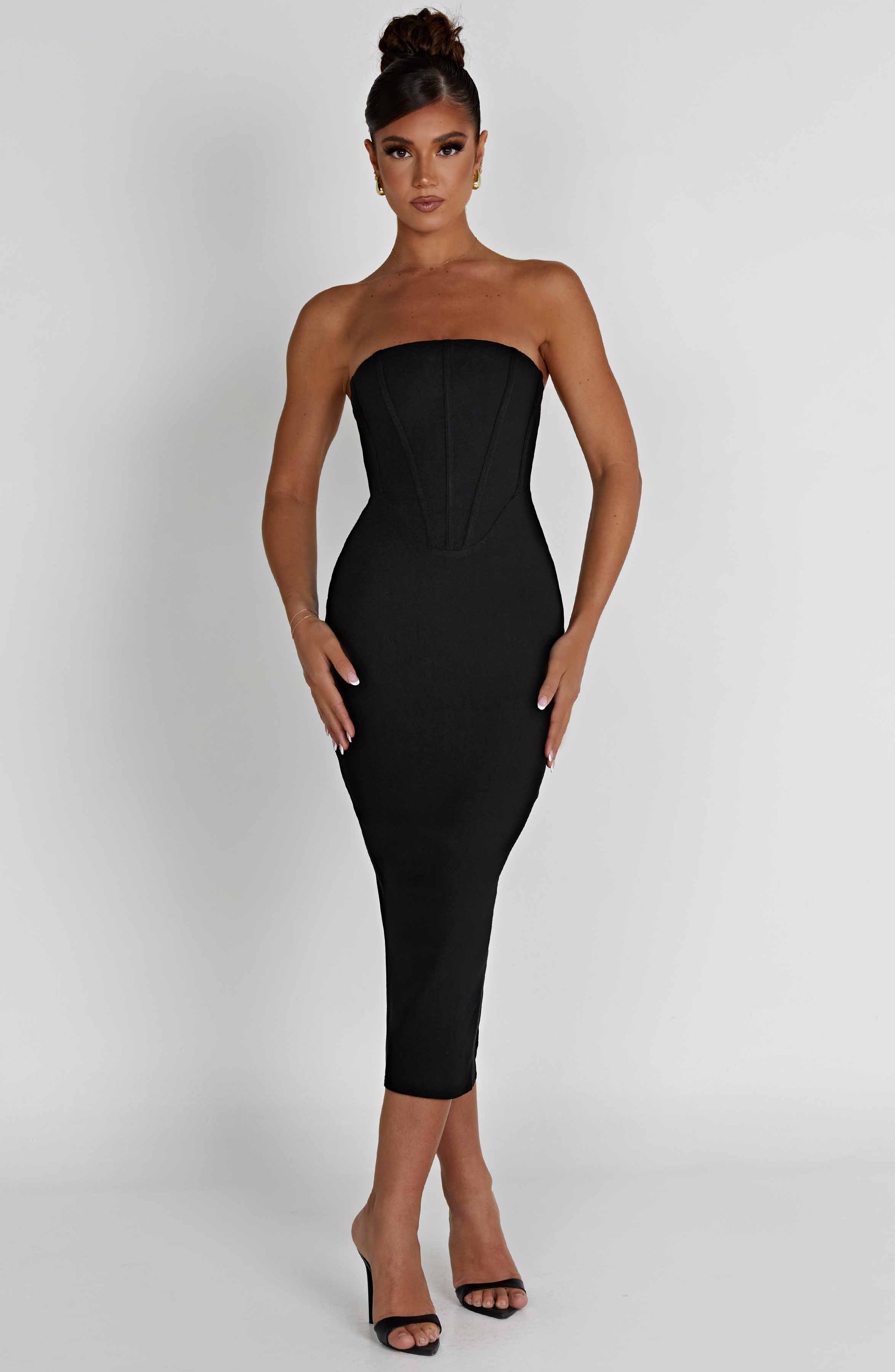  Amore Midi Dress - Black - Dress - DYAVOR® 