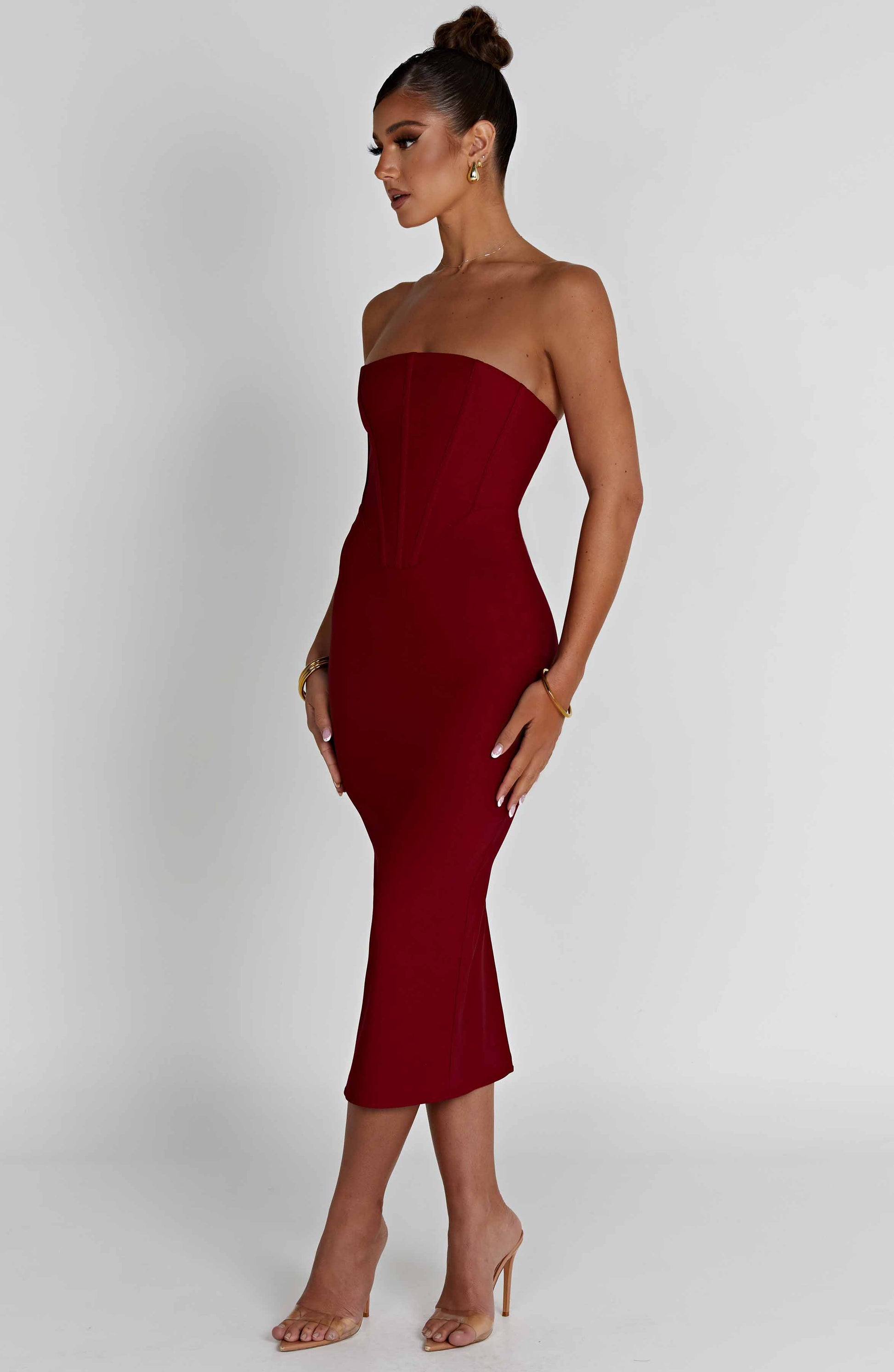  Amore Midi Dress - Red - Dress - DYAVOR® 