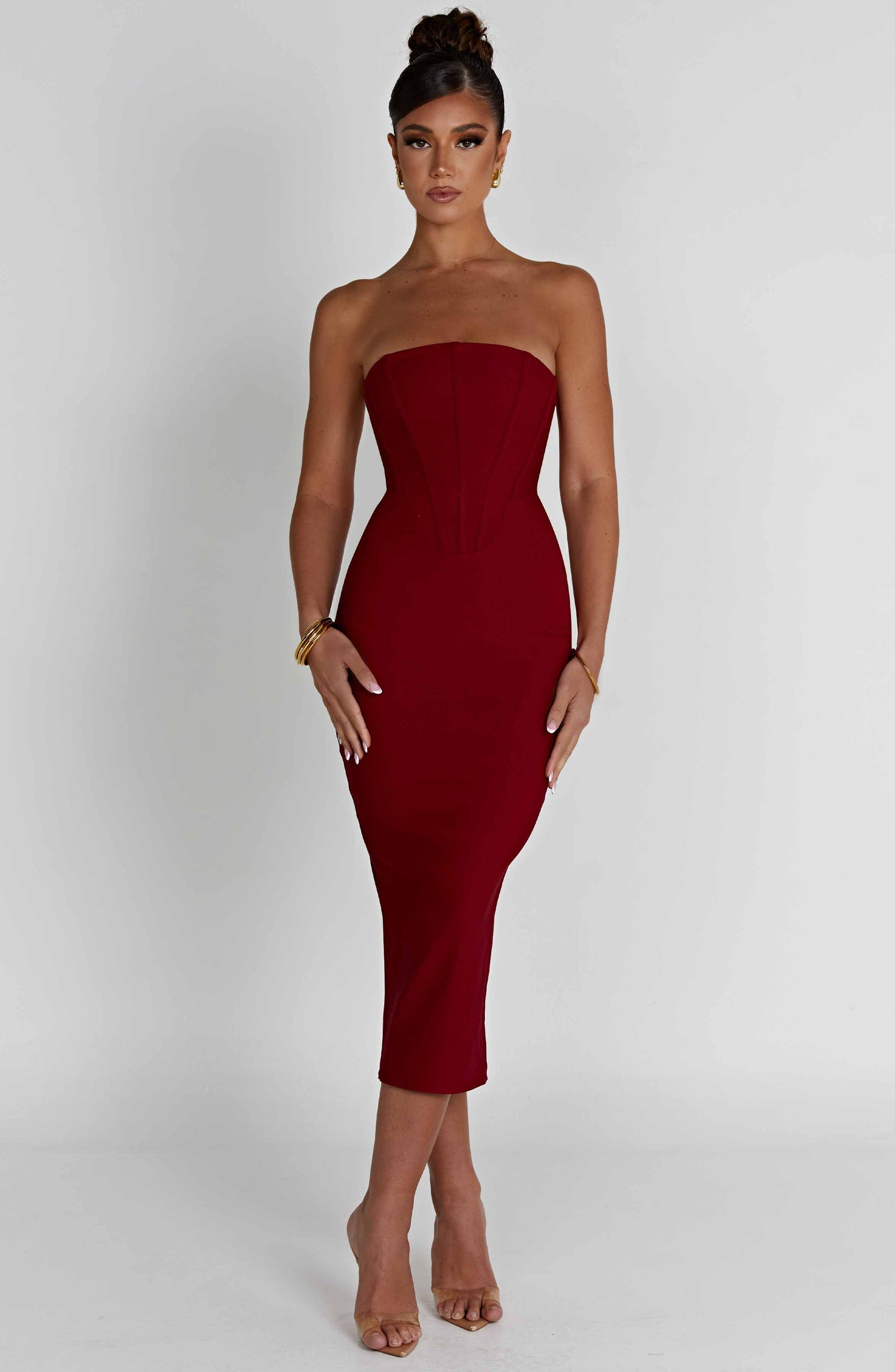  Amore Midi Dress - Red - Dress - DYAVOR® 