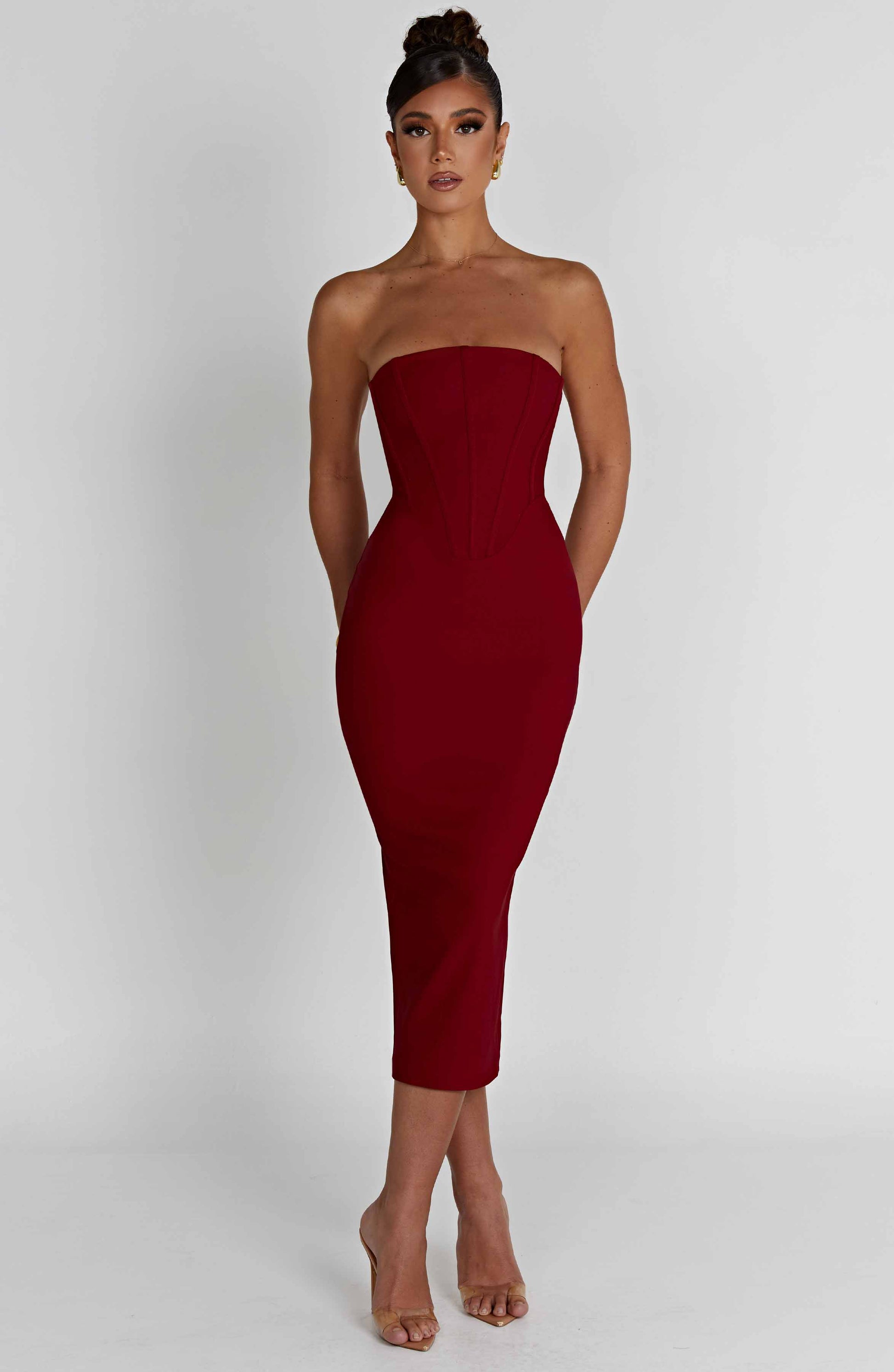  Amore Midi Dress - Red - Dress - DYAVOR® 