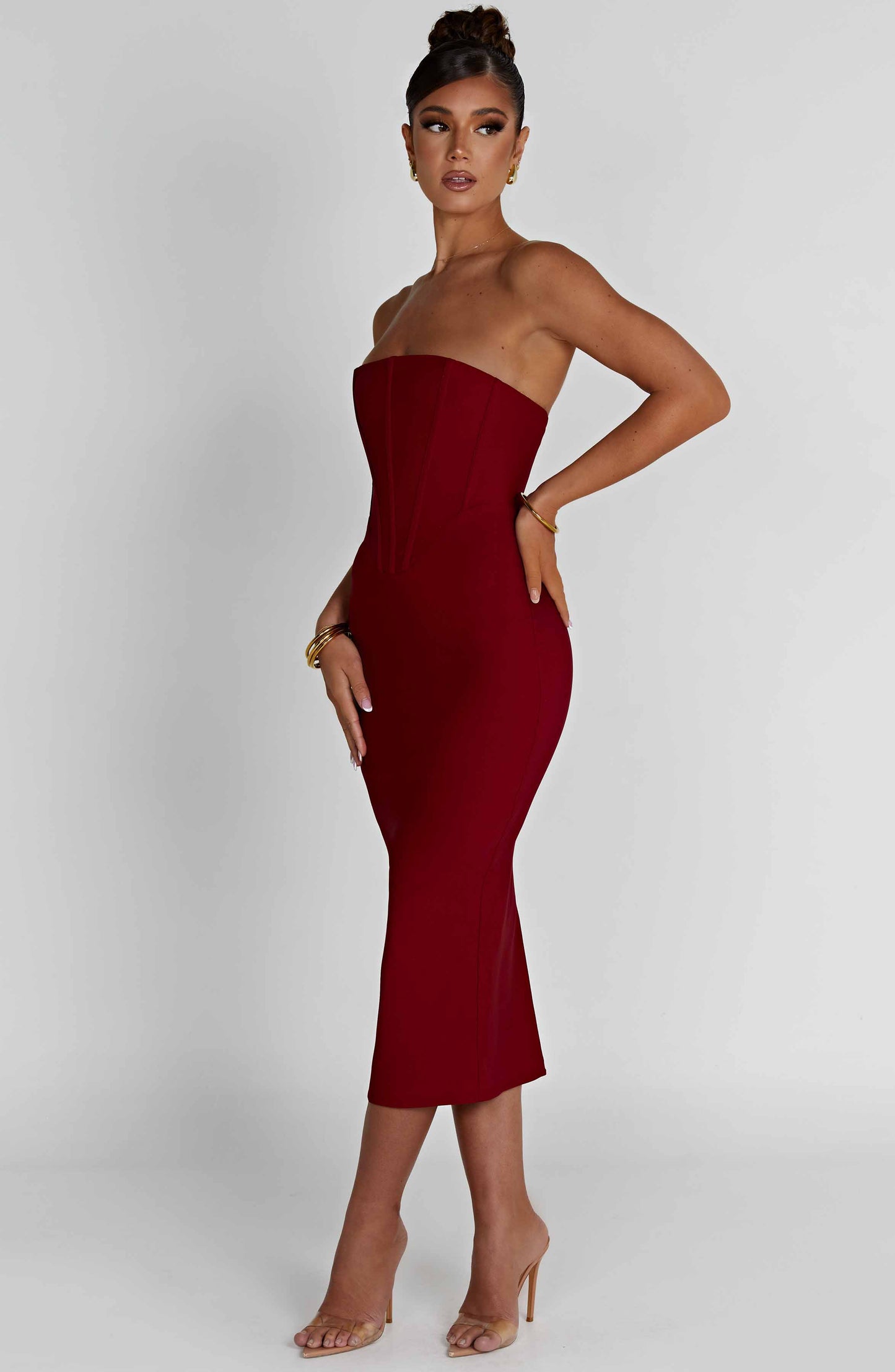  Amore Midi Dress - Red - Dress - DYAVOR® 