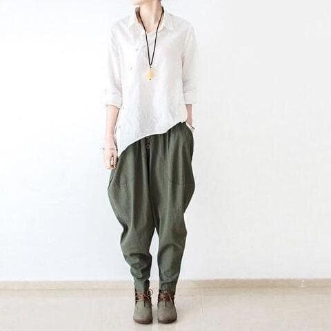  Loose Linen Trousers -  - DYAVOR® 