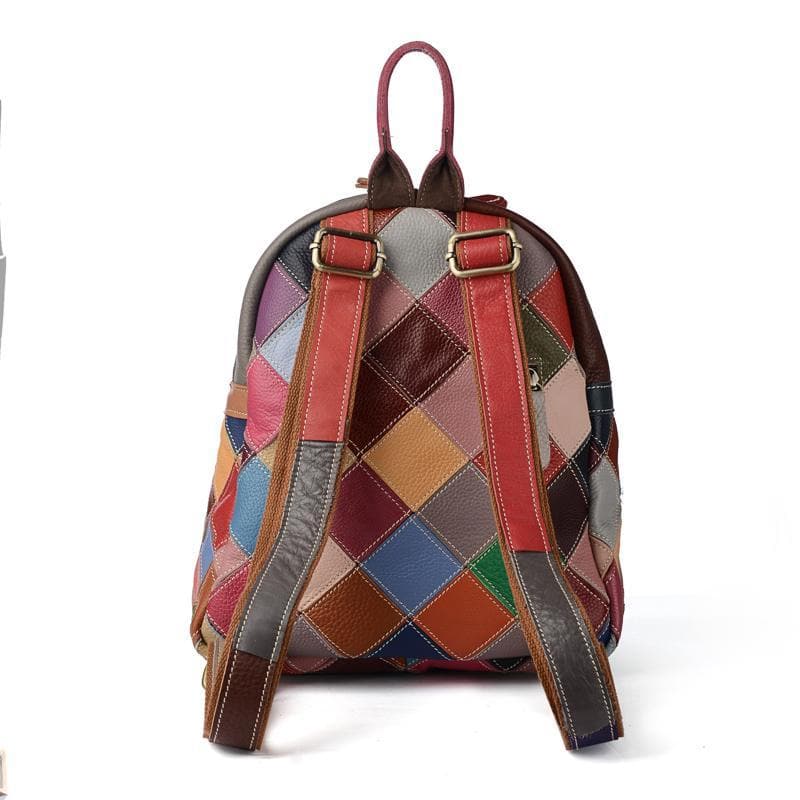  Genuine Leather Colorful Backpack -  - DYAVOR® 